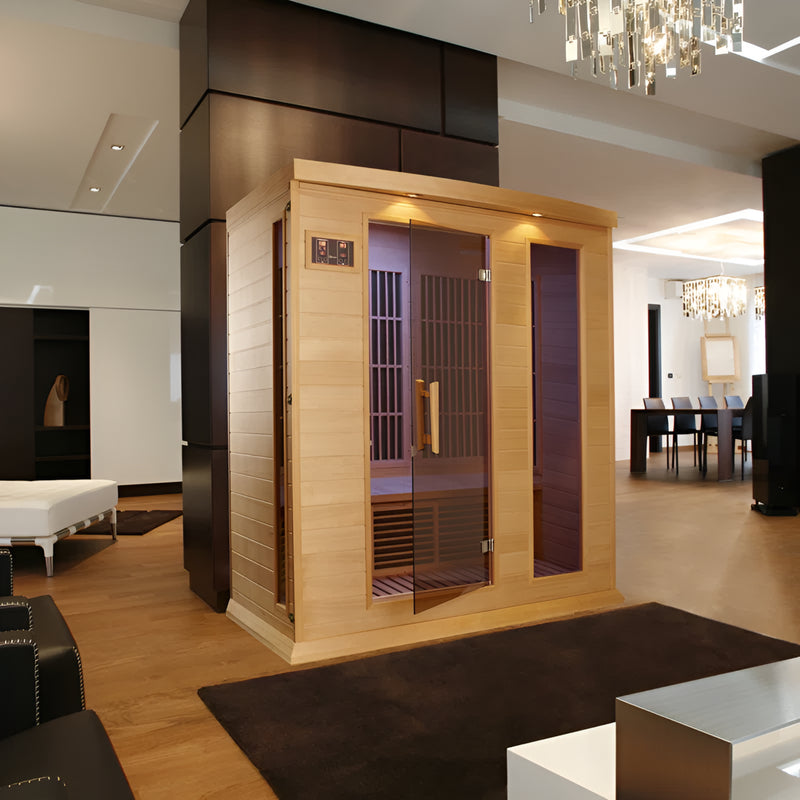 3 - Person FAR Infrared Sauna in Hemlock