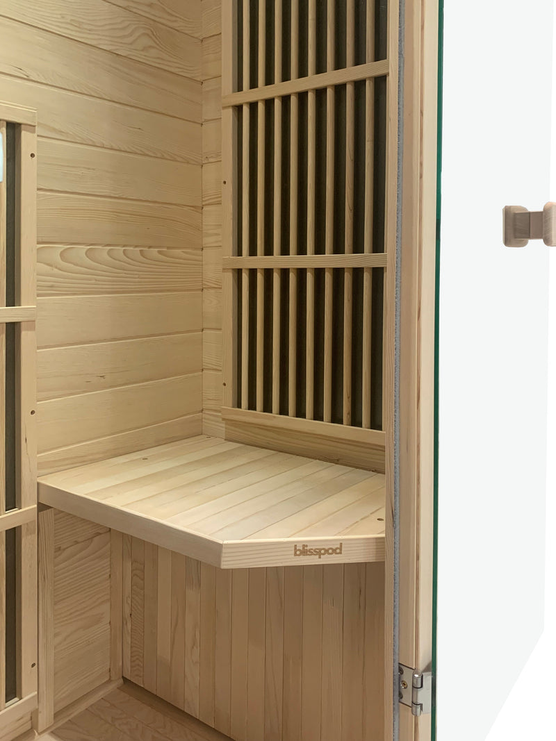 Blisspod | Vienna | Far Infrared Sauna | Canadian Hemlock Wood | Low EMF | 1 Person