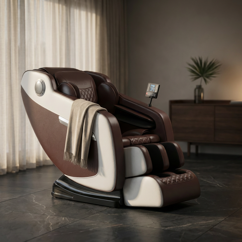 Full Body Massage Chair with Zero Gravity, Heated Back & Legs, 20 Airbags, Bluetooth, Shiatsu Recliner for Home — Studio Shot