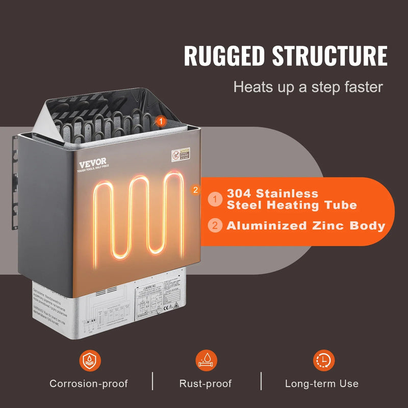 Succebuy Electric Sauna Heater – 3kW, 4.5kW, 6kW or 9kW, 220V