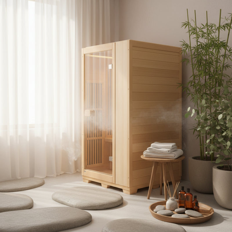 1-Person Infrared Sauna Room for Home