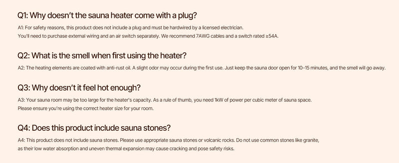 Succebuy Electric Sauna Heater – 3kW, 4.5kW, 6kW or 9kW, 220V