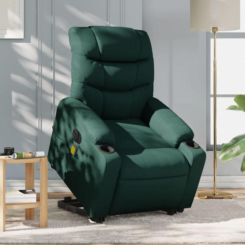 Electric Power Lift Recliner Chair with 6-Point Vibration Massage – Fabric Upholstery